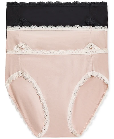 b.tempt'd by Wacoal Women's 3-Pk. Inspired Eyelet Hi-Leg Underwear 970319