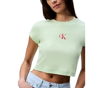 Calvin Klein Jeans Women's Monogram Logo Baby T-Shirt