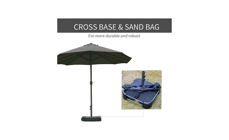Outdoor Beach Umbrella – Uv-Resistant Shade for Beach, Picnic, or Relaxation