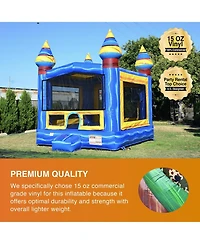 JumpOrange Melting Artic Commercial Grade Bounce House 13x13 for Kids and Adults (with Blower), Basketball Hoop, Outdoor Indoor, Bouncer Jumper, Birth