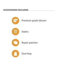 JumpOrange Amazon River Commercial Grade Inflatable Bouncer with Dual Slide and Splash Pool | for Adults and Kids | Includes Blower, Stakes & Storage