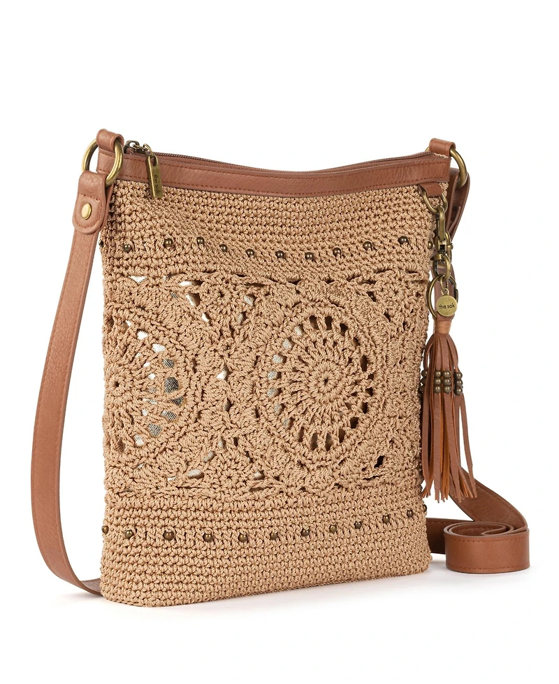 The Sak Women's Lucia Crochet Medium Crossbody Bag