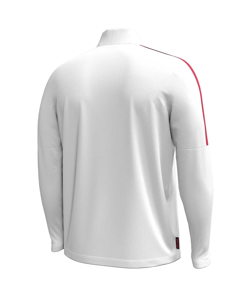 Under Armour Men's White Maryland Terrapins Playoff Performance Quarter-Zip Jacket
