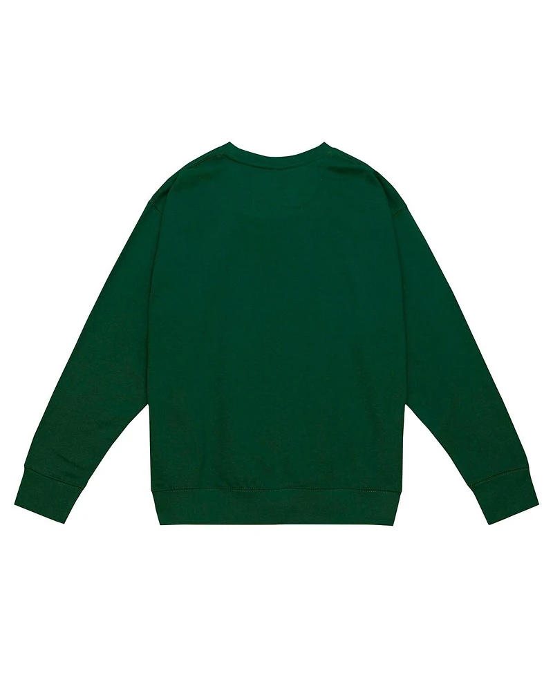 Mitchell & Ness Men's Dark Green New York Jets Basic Fleece Pullover Sweatshirt
