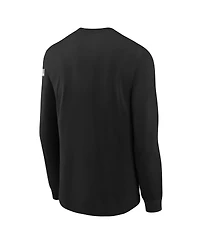 Nike Big Boys and Girls Black Atlanta Hawks Swoosh Long Sleeve T-Shirt