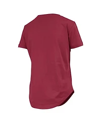 Pressbox Women's Garnet Florida State Seminoles Irvine Floral Team Color T-Shirt