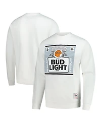 Mitchell & Ness x Bud Light Men's White Cincinnati Bengals The Crest Pullover Sweatshirt