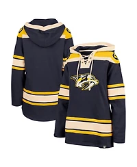 '47 Brand Women's Navy Nashville Predators Superior Lacer Pullover Hoodie