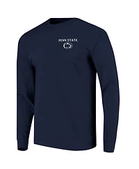 Image One Men's Navy Penn State Nittany Lions Comfort Colors Campus Nights Long Sleeve T-Shirt