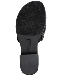 Gentle Souls Women's Hudson Mixed-Media Flat Sandals