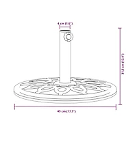 vidaXL Parasol Base Black Pe (Polyethylene) and concrete 26.5 lbs