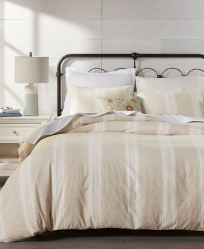 Charter Club Clifton Cotton Linen Stripe Comforter Sets Exclusively At Macys