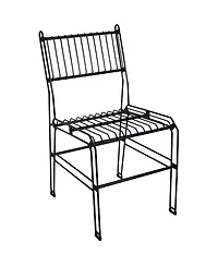 Indoor/Outdoor Furniture Steel Wire Dining Chair