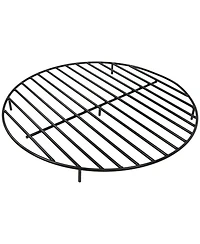 Outdoor Heavy-Duty Steel with High-Temperature Finish Round Fire Pit Firewood Log Grate