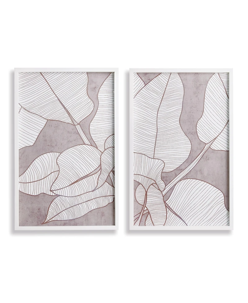 Palm Leaf Prints Set of 2