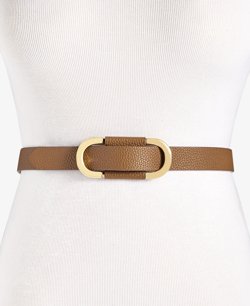 On 34th Pull-Through Skinny Belt, Exclusively at Macy's