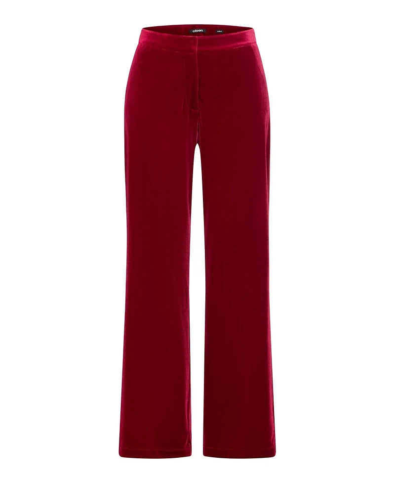 Olsen Women's Anna Fit Velvet Trouser