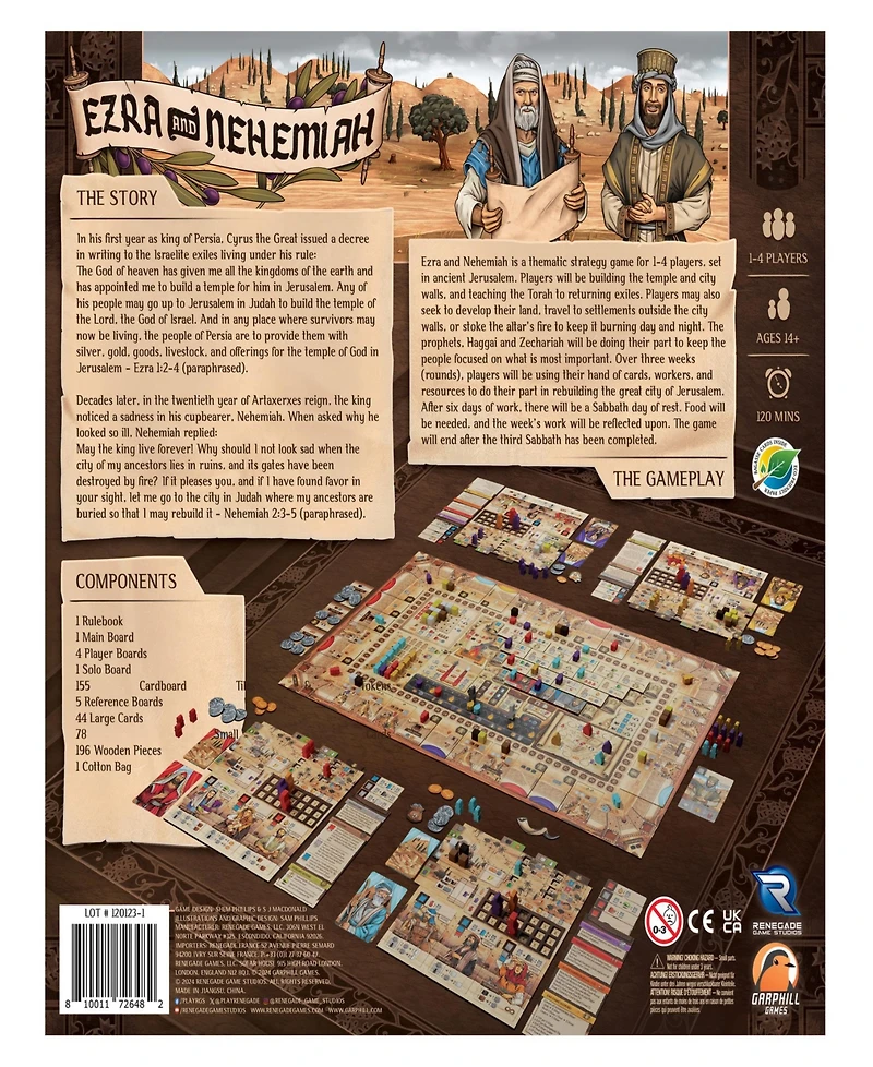Renegade Game Studios Ezra Nehemiah Strategy Board Game