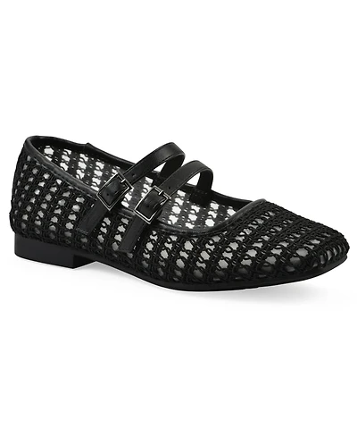 Cliffs by White Mountain Women's Besnik Mary Jane Round Toe Flats