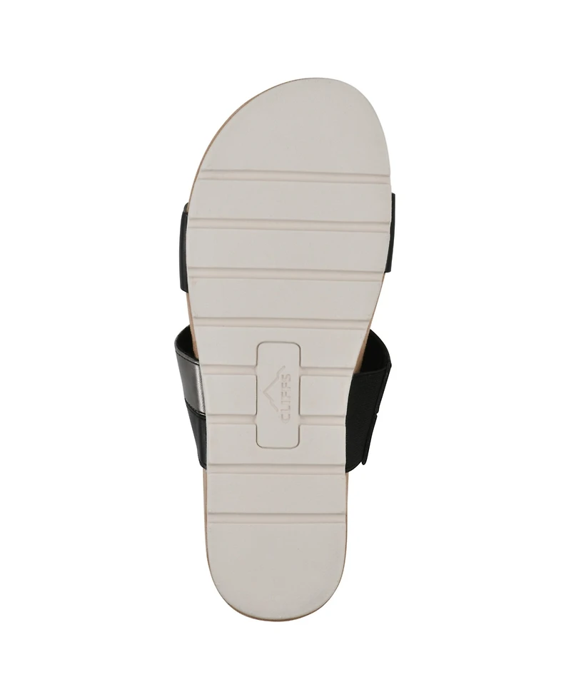 Cliffs by White Mountain Women's Tammy Slide Slip-On Sandals