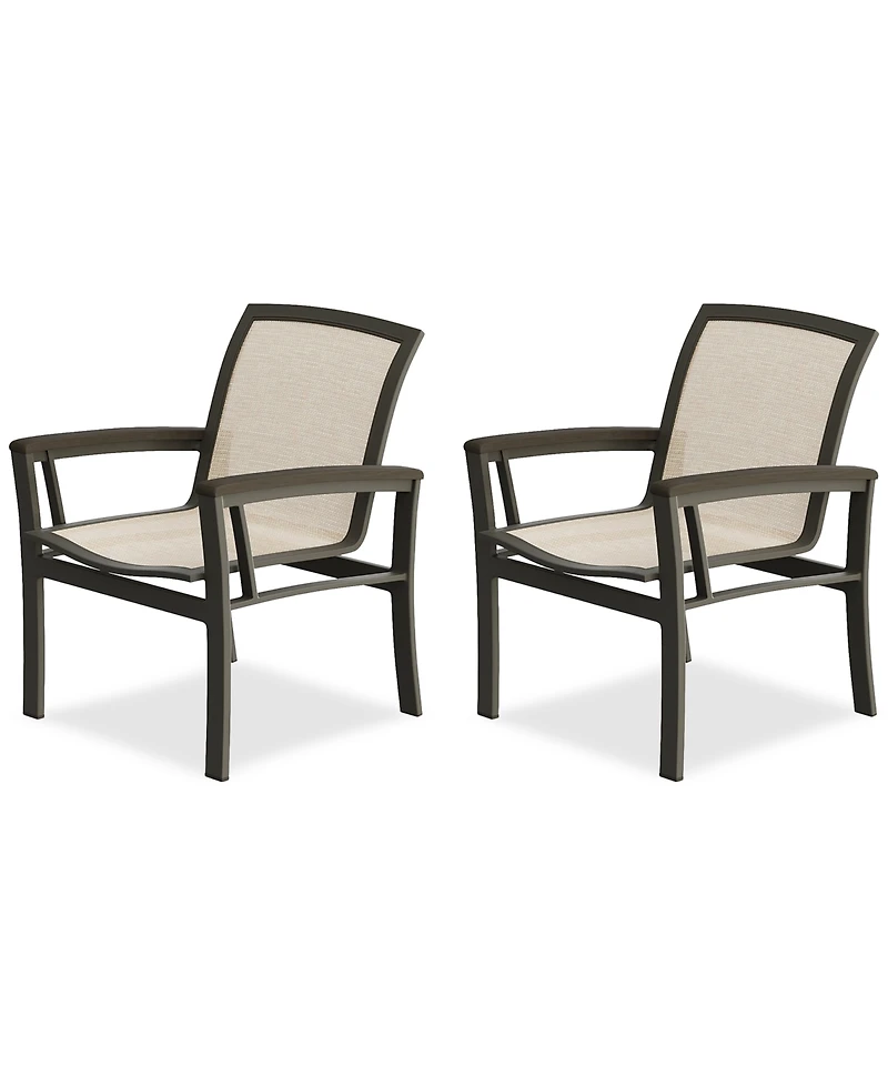 Bartow Outdoor Dining Chairs, Set of 2, Created for Macy's