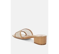 Kenzia Rhinestone Studded Slip-On Heels