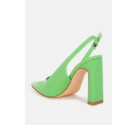 Sarka Pointy Toe Slingback Pumps