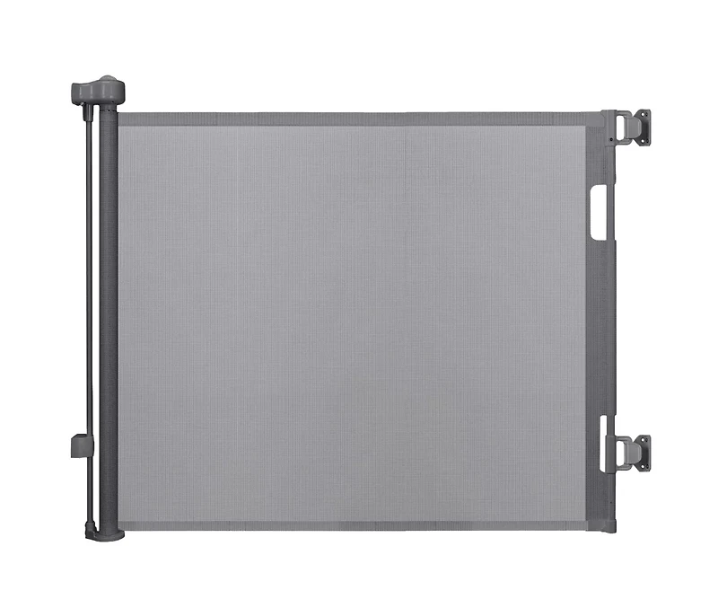 Sperric Retractable Baby Gate Gray for Stair and Doorway, 33" Tall Extends up to 55" Easy-to-Install Gray Retractable Mesh Baby Gate, Hardwa