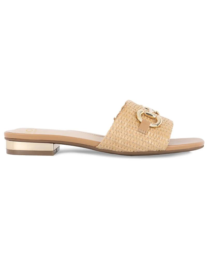Jones New York Women's Vivato Single Band Slip On Flat Sandals