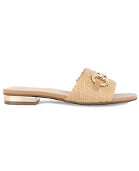 Jones New York Women's Vivato Single Band Slip On Flat Sandals