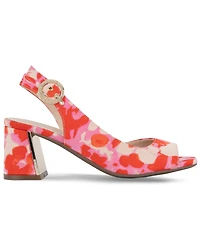 Jones New York Women's Ondree Slingback D'Orsay Peep Toe Block Heel Sandals