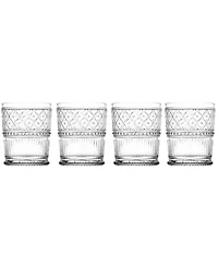 Godinger Claro Double Old-Fashioned Glasses, Set of 4