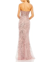 Mac Duggal Women's Strapless Embellished Gown