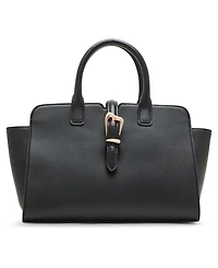 Anne Klein Sculpted Buckle Medium Satchel Bag