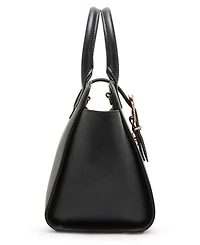 Anne Klein Sculpted Buckle Medium Satchel Bag