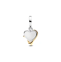 Pandora Engravable Heart and Arrow Double Dangle Charms