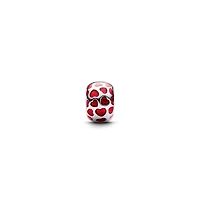 Pandora Sterling Silver Hearts Round Clip Charms