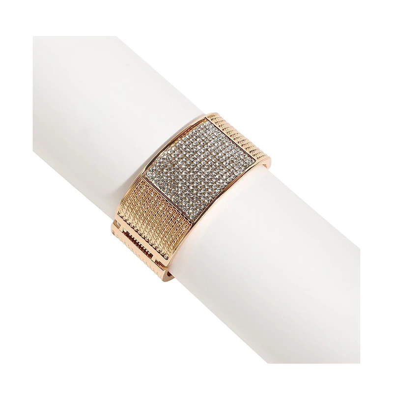 Embellished Cluster Cuff Bracelet
