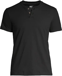 Lands' End Men's Short Sleeve Super-t Henley