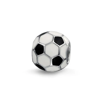 Bling Jewelry Player Sports Soccer Mom Charm Bead Sterling Silver European Bracelet