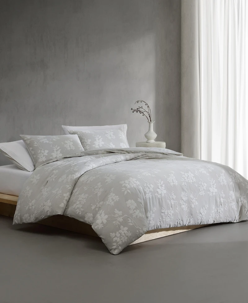 Calvin Klein Spring Branches Cotton Jacquard 3-Pc. Comforter Set, Queen