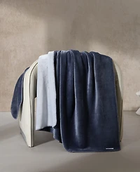 Calvin Klein Modern Solid Reversible Throw Blanket, 70" X 50"