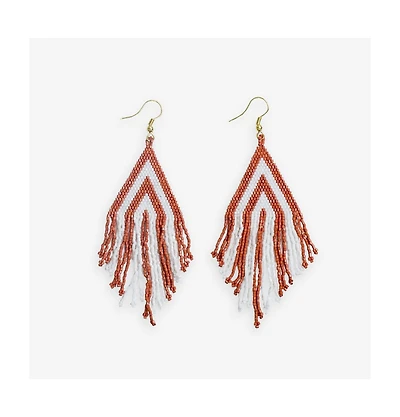 Haley Game Day Beaded Fringe Earrings