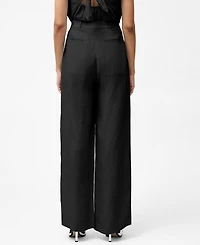 French Connection Women's Birdie Front-Pleat Wide-Leg Pants