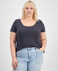 Aveto Trendy Plus Scoop-Neck T-Shirt