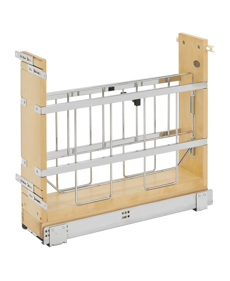 Rev-a-Shelf 6" Pullout Cabinet Tray Divider Organizer w/ Soft-close, 447-bcsc-5C