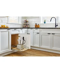 Rev-a-Shelf Solid Bottom Pullout Base Soft-close Cabinet Organizer, 54BK-18SC-1