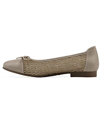 White Mountain Women's Boco Round Toe Ballet Flats