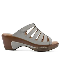 White Mountain Women's Valencia Slip-On Clog Sandals