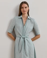 Lauren Ralph Women's Linen Shirtdress